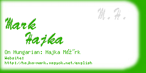 mark hajka business card